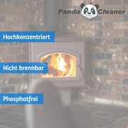 PandaCleaner®  Kaminscheibenreiniger Konzentrat für Kaminglas & Ofenglas 500ml Sprühflasche.