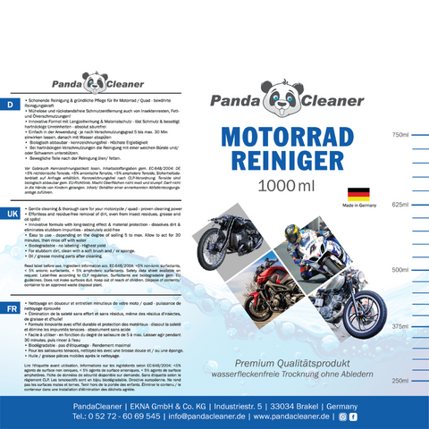PandaCleaner Motorrad-Reiniger - 1000ml