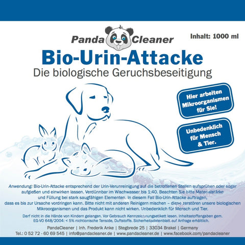 PandaCleaner®  Bio-Urin Attacke gegen Tierurin Katzenurin Hundeurin - div. Größen