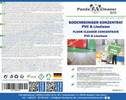 PandaCleaner PVC Bodenreiniger -  Linoleum Reiniger zur Reinigung & Pflege für Vinylboden 1000ml