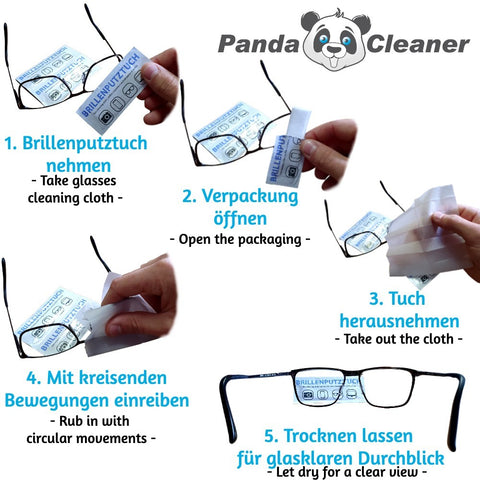 PandaCleaner Reinigungstücher - Schlierenfreie Putztücher 50/100/200 Stück