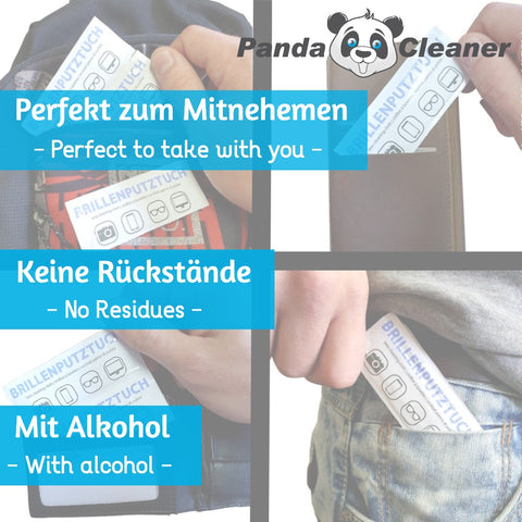 PandaCleaner Reinigungstücher - Schlierenfreie Putztücher 50/100/200 Stück
