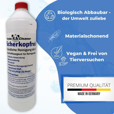 PandaCleaner Scherkopfreiniger 1000ml, 2000ml & 3000ml - Für alle gängigen Hersteller!