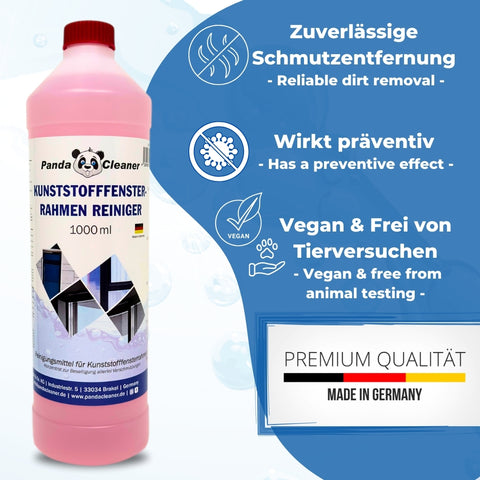 PandaCleaner® Kunststofffensterrahmen Reiniger 1000ml