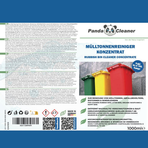 PandaCleaner®  Mülltonnenreiniger Geruchsentferner 1000ml