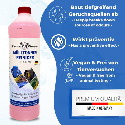 PandaCleaner®  Mülltonnenreiniger Geruchsentferner 1000ml