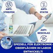 PandaCleaner®  Bildschirmreiniger Set - 100ml Spray + 250ml Nachfüllflasche