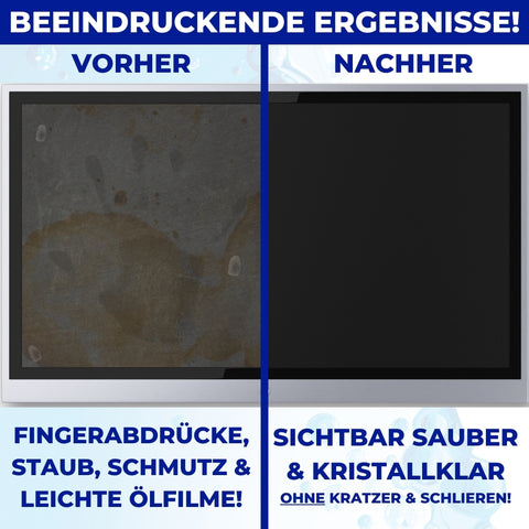 PandaCleaner®  Bildschirmreiniger Set - 100ml Spray + 250ml Nachfüllflasche