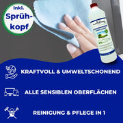 PandaCleaner®  Bildschirmreiniger Set - 100ml Spray + 250ml Nachfüllflasche