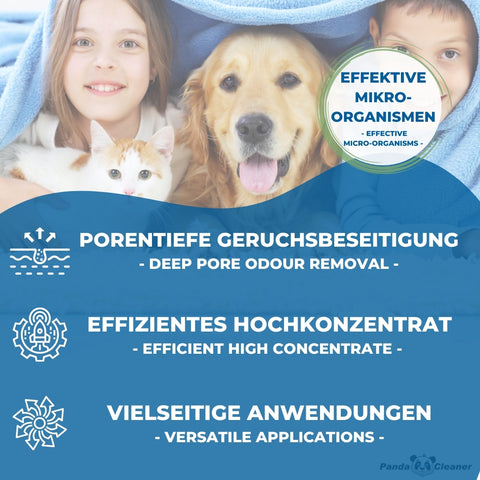 PandaCleaner®  Bio-Urin Attacke gegen Tierurin Katzenurin Hundeurin - div. Größen