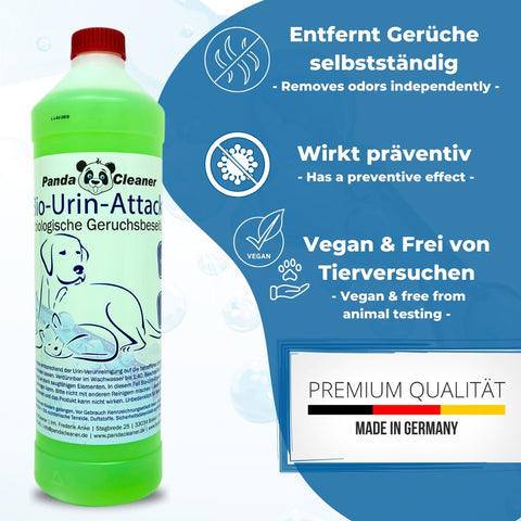 PandaCleaner®  Bio-Urin Attacke gegen Tierurin Katzenurin Hundeurin - div. Größen