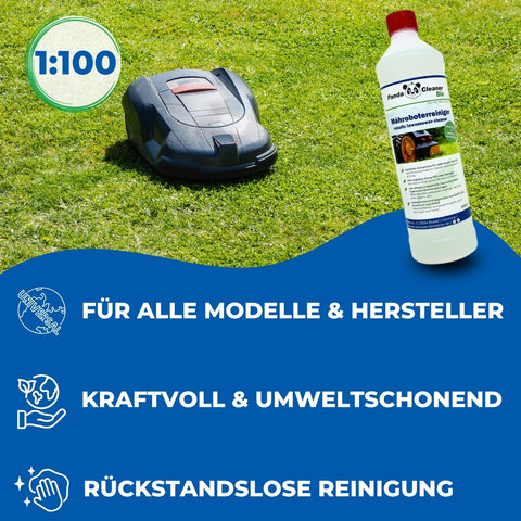 PandaCleaner® 1L Mähroboter Reinigungsmittel für alle Hersteller