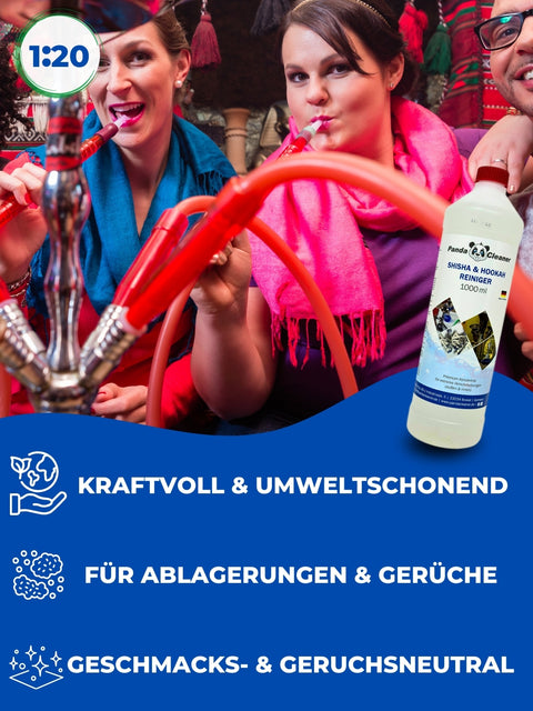 PandaCleaner Wasserpfeifenreiniger Hookah Reiniger 1000ml