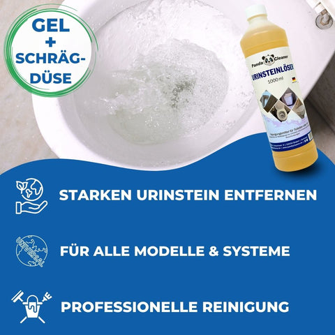 PandaCleaner® Urinstein & Kalkstein Entferner 1000ml mit Dosierhilfe