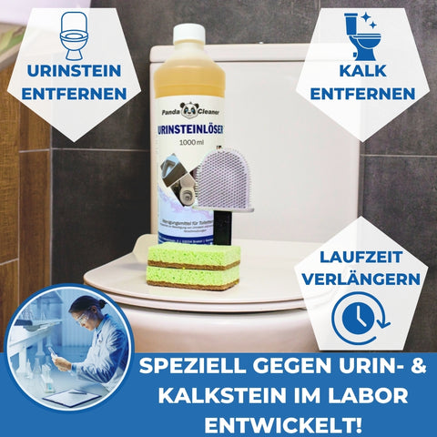 PandaCleaner® Urinstein & Kalkstein Entferner 1000ml mit Dosierhilfe