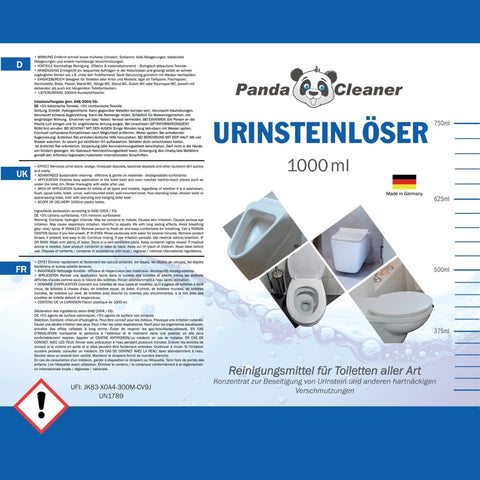 PandaCleaner® Urinstein & Kalkstein Entferner 1000ml mit Dosierhilfe