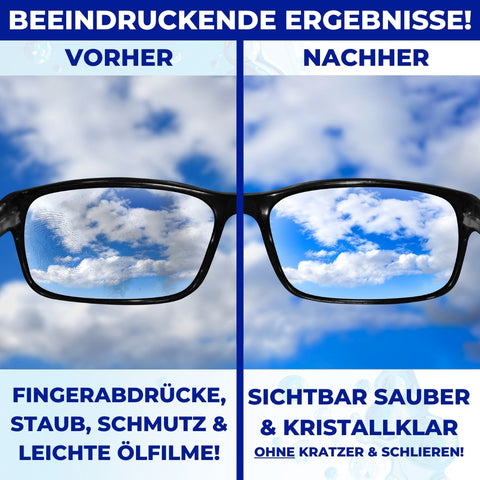 PandaCleaner Brillenreiniger Set 50ml + 100ml + 250ml