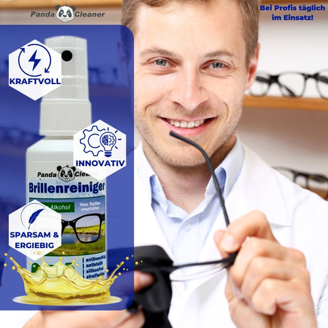 PandaCleaner Brillenreiniger Set 50ml + 100ml + 250ml