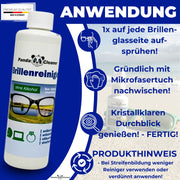 PandaCleaner Brillenreiniger Set 50ml + 100ml + 250ml