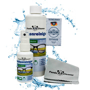 PandaCleaner Brillenreiniger 50ml Pumpflasche + 250ml Nachfüllflasche