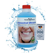 PandaCleaner Dental Konzentrat Ultraschallreiniger - Entfernung von Belägen & Verfärbungen - Für Gebisse, Prothesen, Zahnersatz - Div. Größen