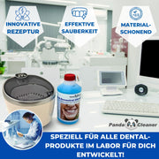 PandaCleaner Dental Konzentrat Ultraschallreiniger - Entfernung von Belägen & Verfärbungen - Für Gebisse, Prothesen, Zahnersatz - Div. Größen