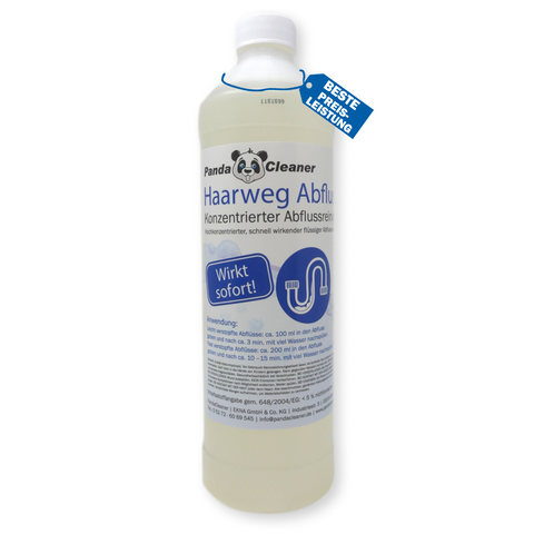 PandaCleaner Haar-Weg Abflussreiniger 1000ml