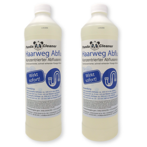 PandaCleaner_Haar-Weg_Abflussreiniger_2x 1000ml