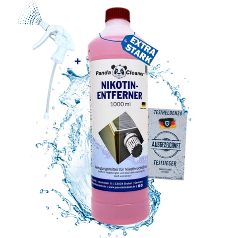 PandaCleaner Nikotin Entferner - Nikotin-Reiniger für Kunststoff 1000ml