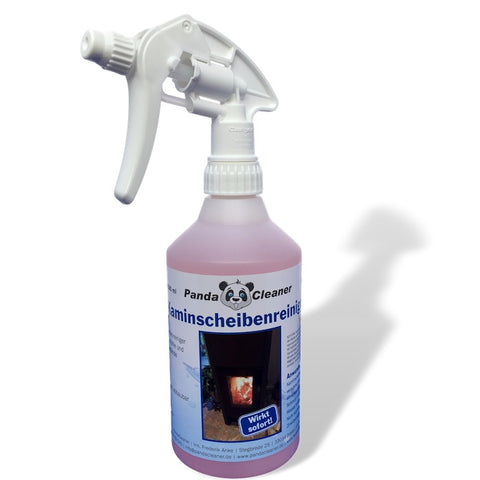 PandaCleaner®  Kaminscheibenreiniger Konzentrat für Kaminglas & Ofenglas 500ml Sprühflasche.