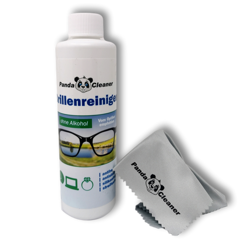 pandacleaner®  brillenreiniger einzelflaschen zur auswahl 250ml nachfüllflasche