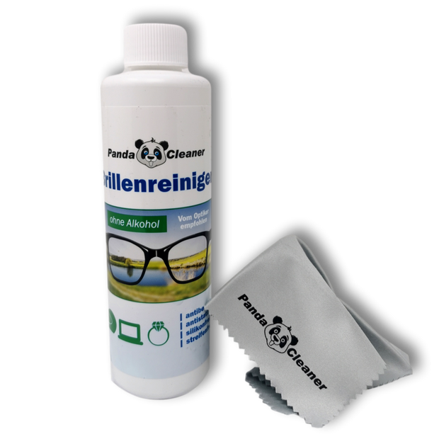pandacleaner®  brillenreiniger einzelflaschen zur auswahl 250ml nachfüllflasche