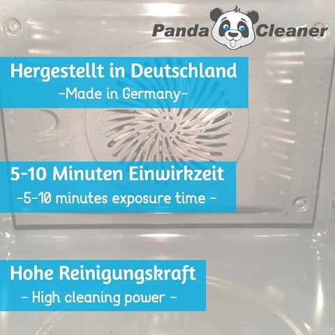 PandaCleaner®  Backofenreiniger + Grillrost Spray 1000ml - Set Inkl. Handschuhe, Pinsel & Reinigungstuch.