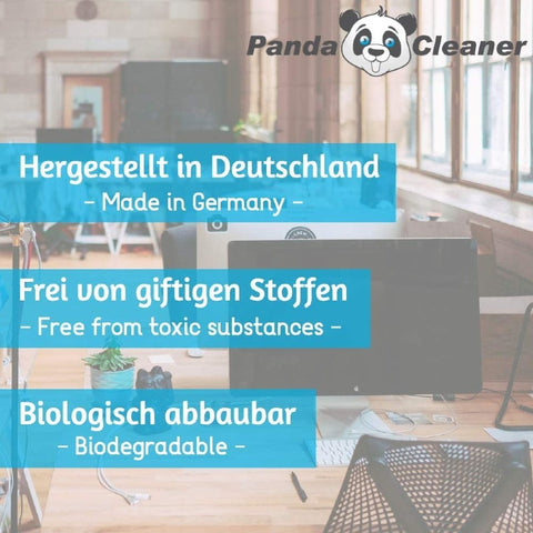PandaCleaner®  Bildschirmreiniger Set - 100ml Spray + 250ml Nachfüllflasche.