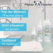 PandaCleaner®  Brillenreiniger Set 50ml + 100ml + 250ml.