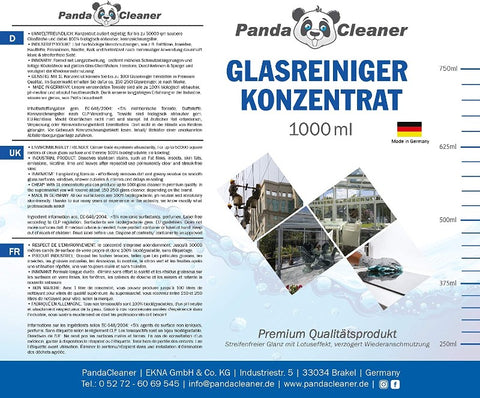 pandacleaner®  glasreiniger-konzentrat 1000ml