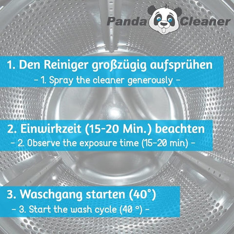 PandaCleaner®  Spül & Waschmaschinenreiniger - Maschinenreiniger 1000ml.