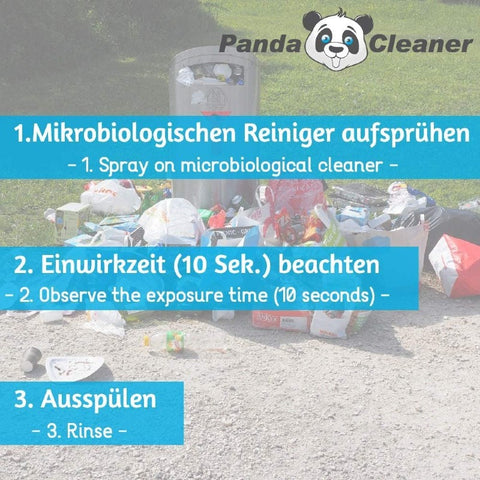 pandacleaner®  mülltonnenreiniger geruchsentferner 1000ml