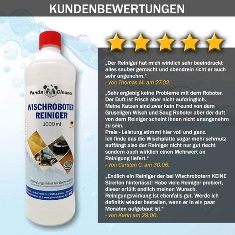 pandacleaner®  wischroboter reiniger div. größen