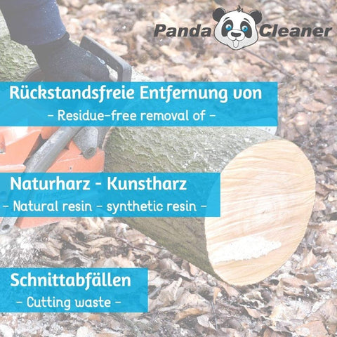 PandaCleaner®  Kettensägenreiniger - Harzentferner div. Größen.