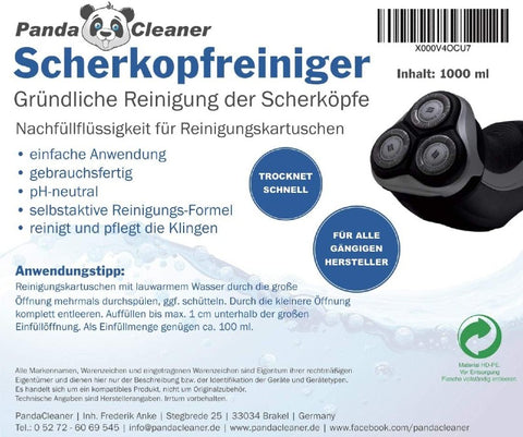 PandaCleaner®  Scherkopfreiniger 2.0 - für alle gängigen Hersteller.