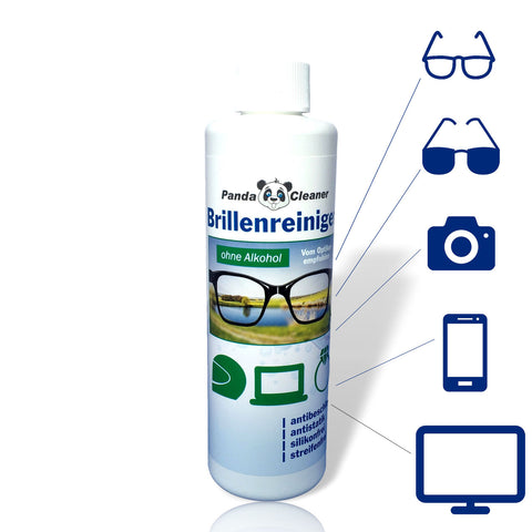 PandaCleaner®  Brillenreiniger Nachfüll-Set - 2 x 250ml Nachfüllflaschen.